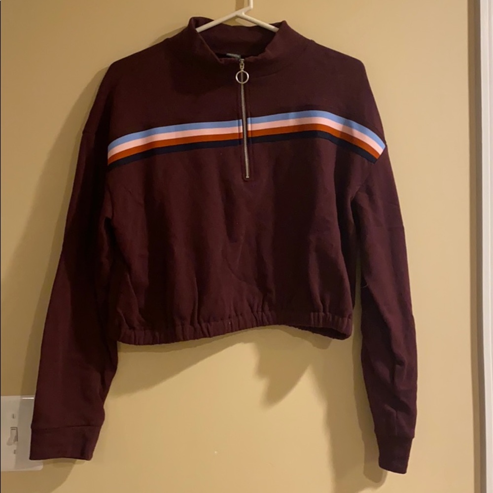 Crop quarter zip